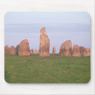 Mousepad Do "círculo da pedra do ajuste navio" de Ales