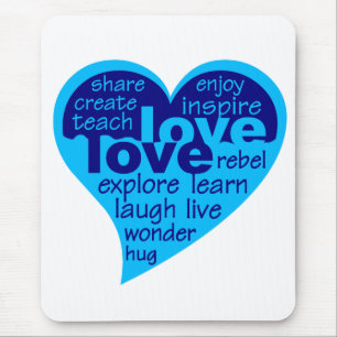 Mousepad do Coração de Amor