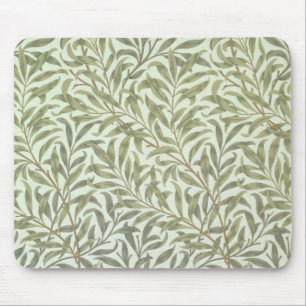 Mousepad Do "design do papel de parede do ramo salgueiro",