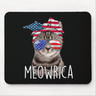 Mousepad Do Dia da Independência Meowrica Meowrica Cat