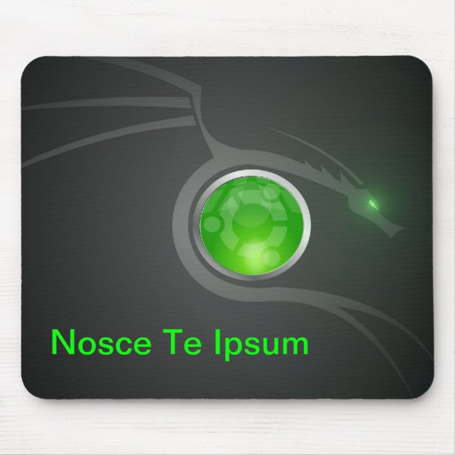 Mousepad do entusiasta do dragão de Nosce Te Ipsum (Frente)