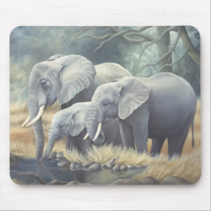 Mousepad Do "família" Mousemat elefante