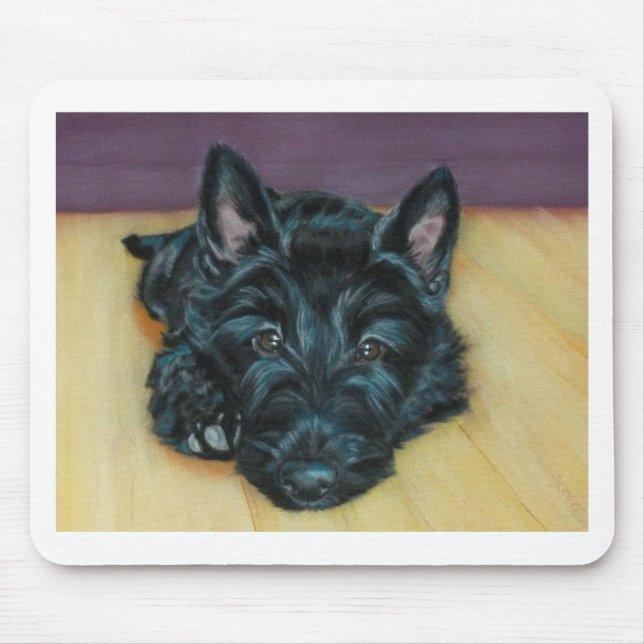 Mousepad Do "filhote de cachorro do Scottie do Em bebê" - (Frente)