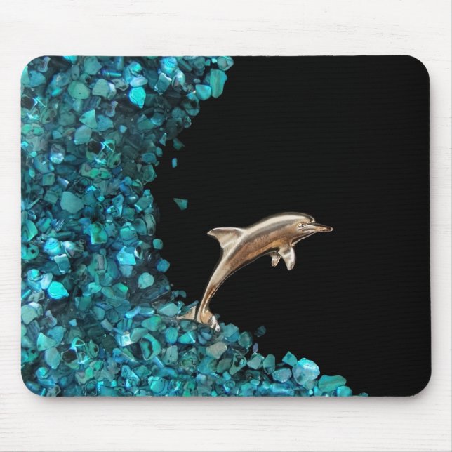 Mousepad do golfinho e do Paua Shell (Frente)