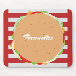 Mousepad do Hamburger do divertimento