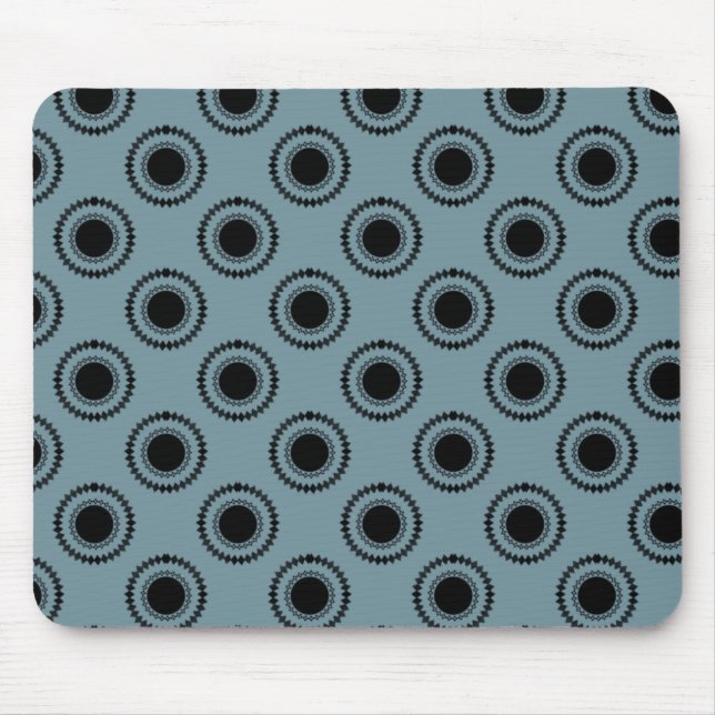 Mousepad do Hipster central, azul (Frente)