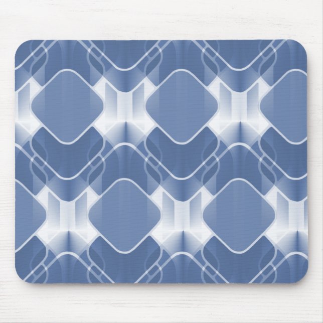 Mousepad do Hipster Retroativo, Azul (Frente)