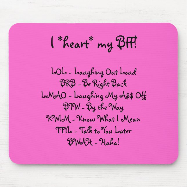 Mousepad + do interno - BFF (Frente)