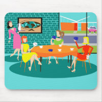 Mousepad do Jogo com Cartão Semanal para Mulheres