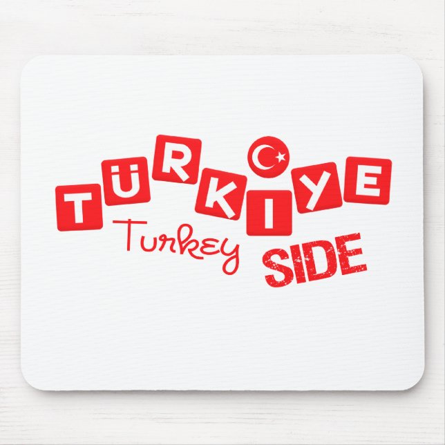 Mousepad do lado da TURQUIA - personalizar (Frente)