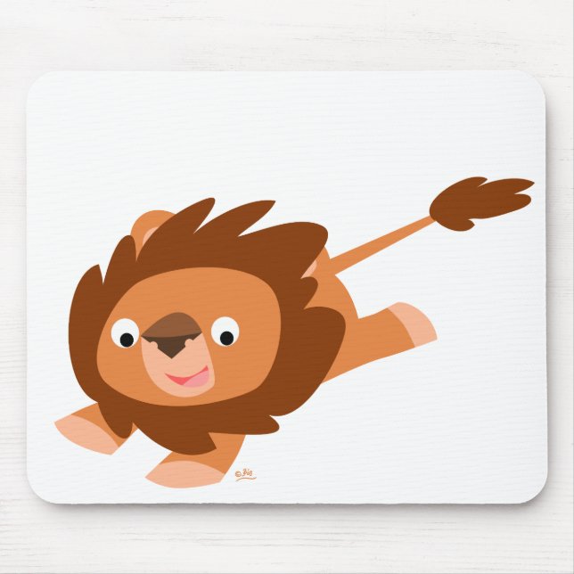 Mousepad do Leão de Cartoon Livremente (Frente)