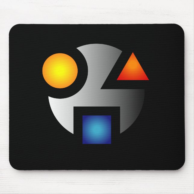 Mousepad do logotipo criptográfico MI (Frente)