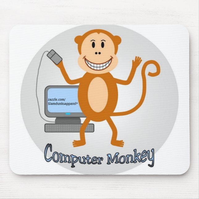 Mousepad do macaco do computador (Frente)