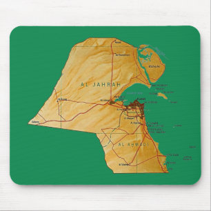 Mousepad do mapa do Kuwait