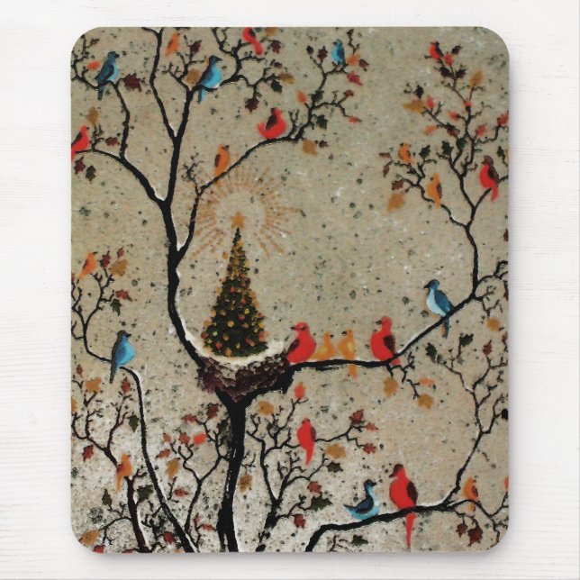 ~ Mousepad do ninho da árvore de Natal (Frente)