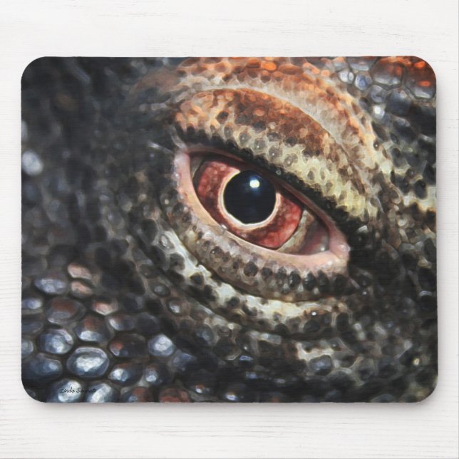 Mousepad do olho do dragão de Komodo (Frente)