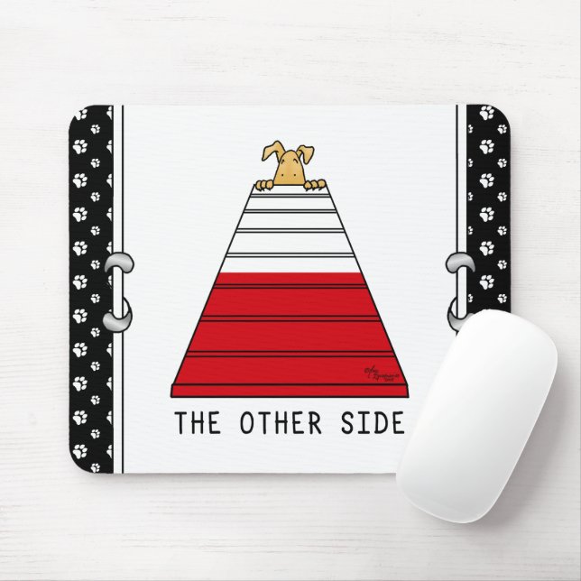 Mousepad Do outro lado - agilidade engraçada para cães (Com mouse)