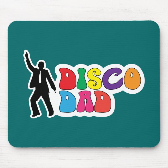 Mousepad do Pai Disco - Um Presente De Dia de os p (Frente)