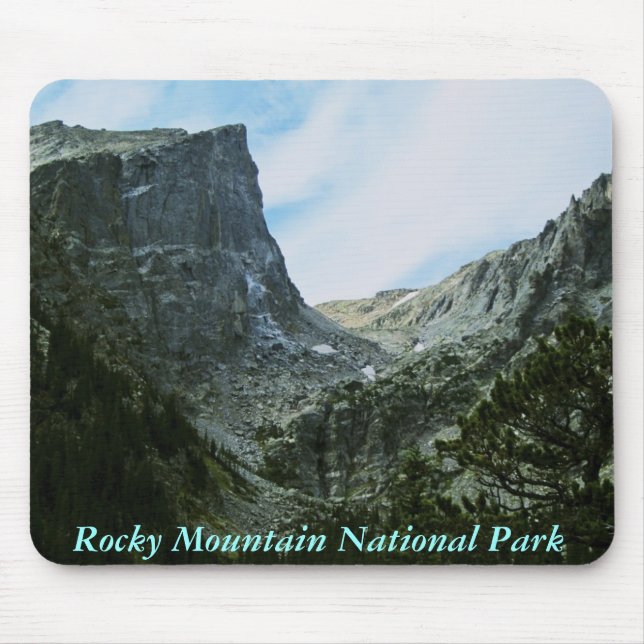 Mousepad do parque nacional de montanha rochosa (Frente)
