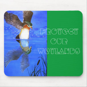 Mousepad do pato de madeira