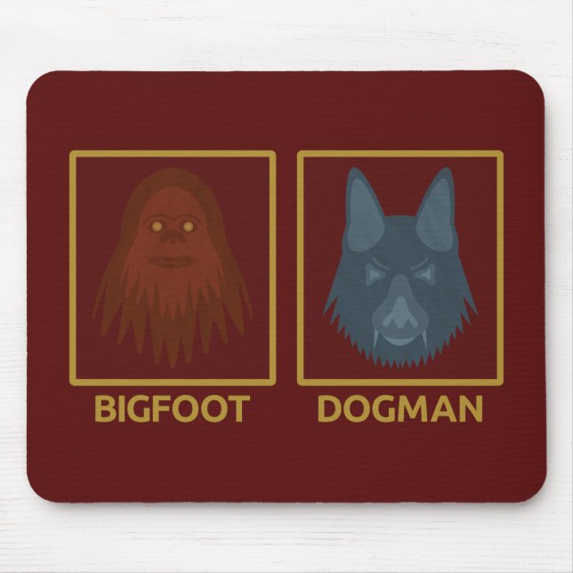 Mousepad do Pé-Grande e Dogman (Frente)