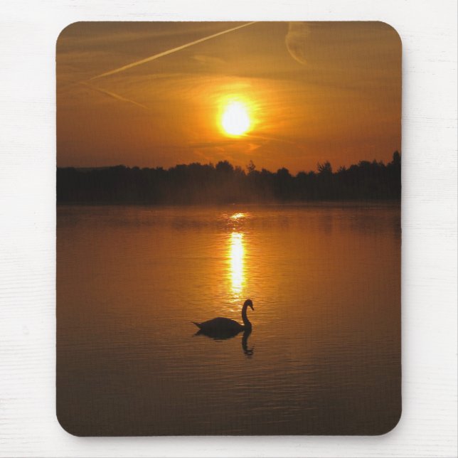 Mousepad do por do sol da cisne (Frente)