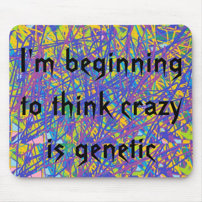 Mousepad do preto órfão eu estou começando a pensar que (Frente)