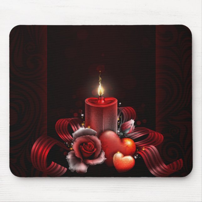 Mousepad do rosa Hearts (Frente)