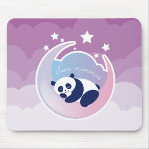 Mousepad do roxo da panda do sono