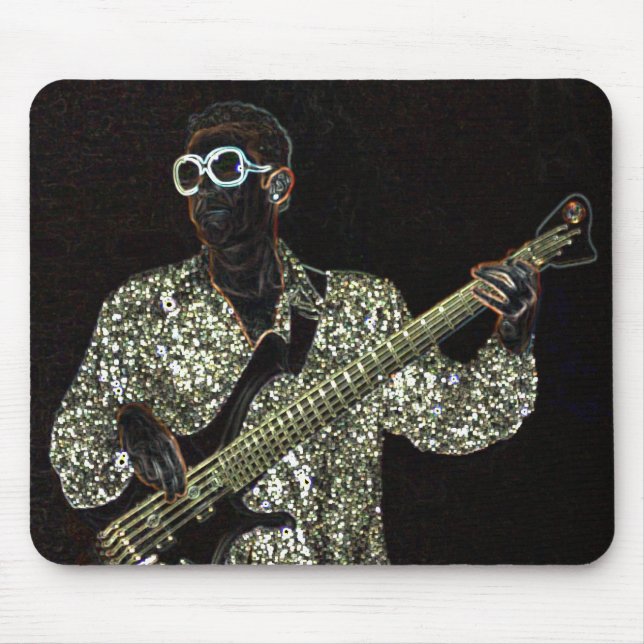 mousepad do som da cara da música da guitarra (Frente)