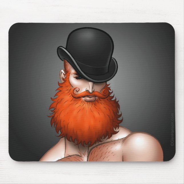 Mousepad Do "tapete do rato da barba jogador" pelo vale (Frente)