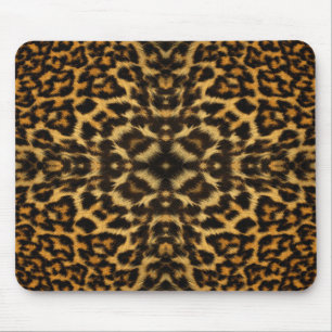 Mousepad do teste padrão da pele do leopardo do
