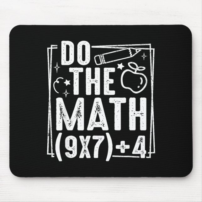Mousepad Do The Math 67 Meme 6 7 Funny Six Seven Women  (Frente)
