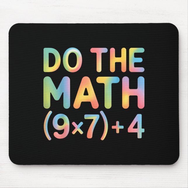 Mousepad Do The Math Equation Thanksgiving Teacher 67 Six S (Frente)