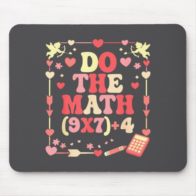 Mousepad Do The Math Equation Valentine's Day Math Teacher  (Frente)