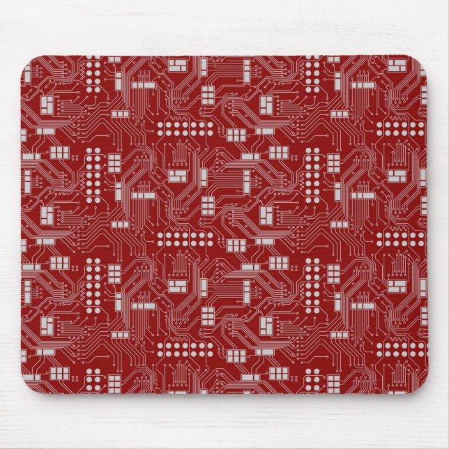 Mousepad do vermelho do conselho de circuito (Frente)