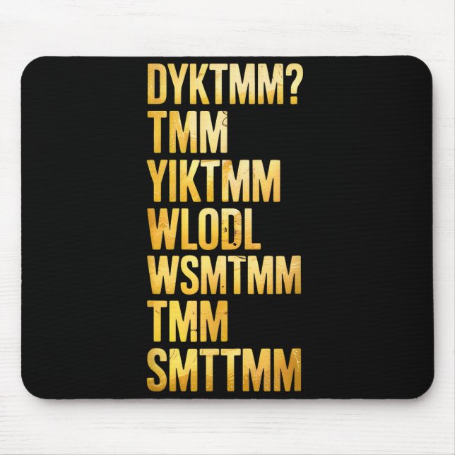 Mousepad Do You Know The Muffin Man Dyktmm  (Frente)