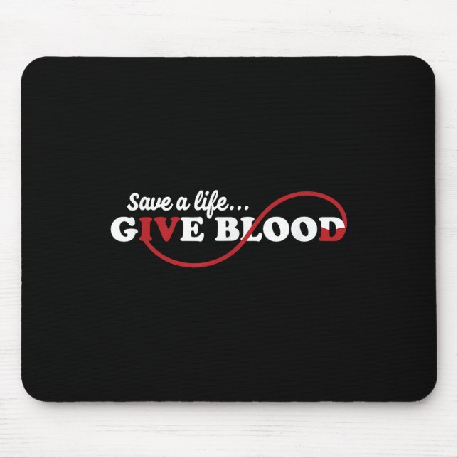 Mousepad Doador De Sangue Salva Uma Vida Dando Doação De Sa (Frente)