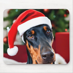 Mousepad Doberman Christmas