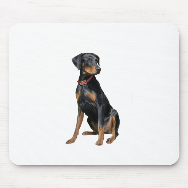 Mousepad Doberman Pinscher (natural) (Frente)