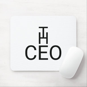 Mousepad Dobrar o mouse de texto do CEO para espaços de tra