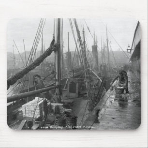 Mousepad Docas dos peixes, Grimsby, início do século XX
