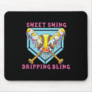 Mousepad Doce Balanço Pingente Brilho Softll Sorvete Goteja