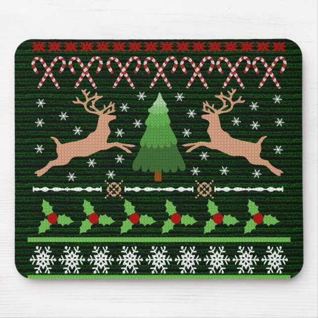 Mousepad Doce de Natal Feio Engraçado (Frente)