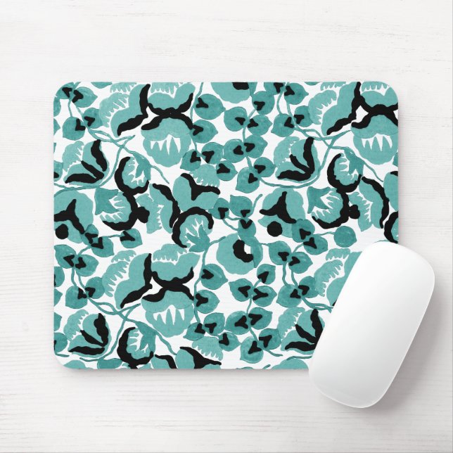 Mousepad Doce Ervilha (Teal) Arte Refinada (Com mouse)