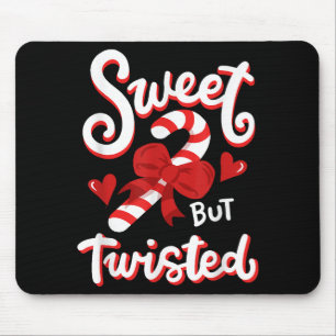 Mousepad Doce, Mas Entorcido, Doces De Natal Engraçado Xmas