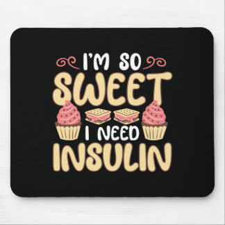Mousepad Doce Precisa de Insulina Conscientização sobre Dia