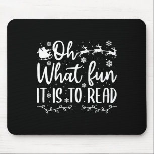 Mousepad Docente natal que divertiu uma leitura