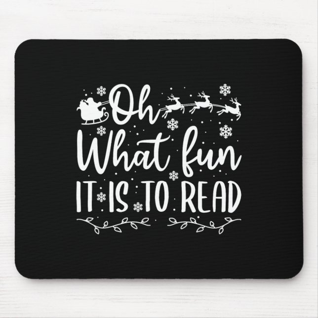 Mousepad Docente natal que divertiu uma leitura (Frente)