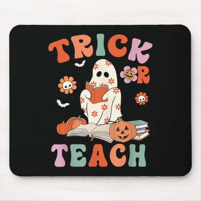 Mousepad Docente Ou Ensino Pó-Fantasma Floral H (Frente)